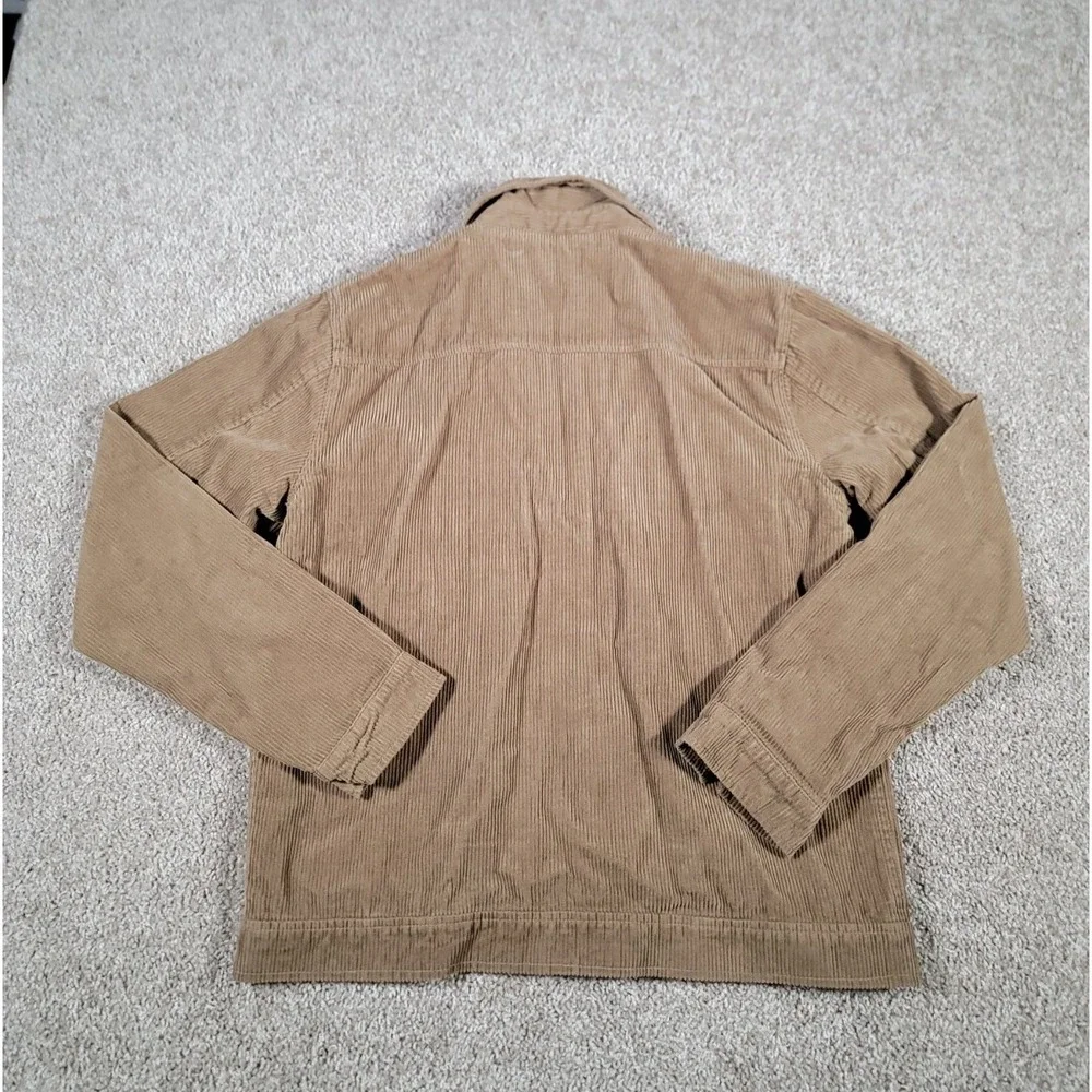Billabong Corduroy Jacket Small Tan Mens Full Zip Skate Surf Pockets NWT $140
